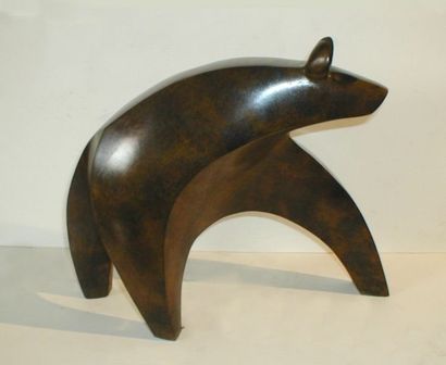 null BOUDON Gérard " La hyène" bronze H:26cm