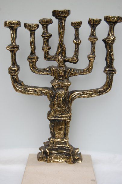 null DALI Salvador : "Le ménorah" Bronze n° 58/450 (H 42 cm)