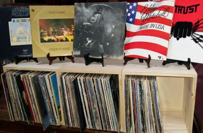 null Collection de disques vinyles 33T étrangers (DEEP PURPLE, DIRE STRAITS, SUPERTRAMP,...