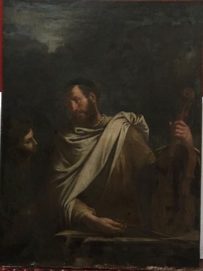 null Ecole de l'Italie du Nord, XVIIe siècle, entourage de Domenico FETTI : "Le musicien...