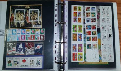 null 2 albums timbres ** France (faciale) moderne + Carnets Superbe