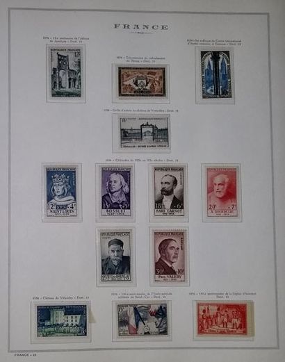null 13 volumes °/*/** timbres Collection France Classique + semi-moderne et moderne...
