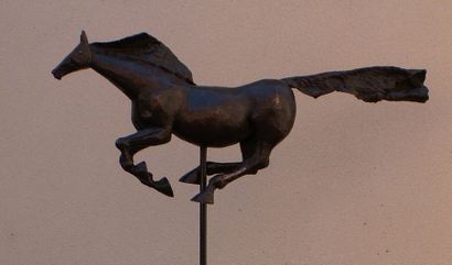 null NOEL Olivier Cyr : "Grand galop" Bronze à patine brune (Long 1m05 / Haut 46...