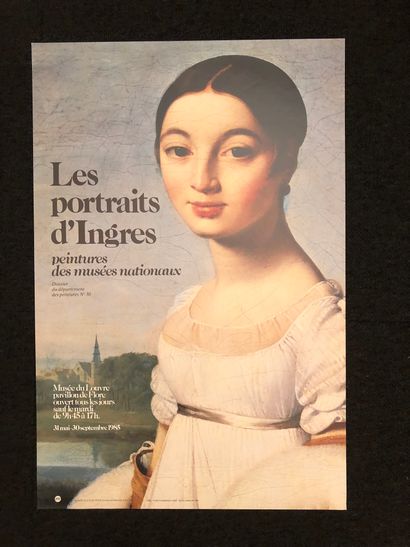 Jean-Auguste-Dominique Ingres (1780-1867) Affiche pour l’exposition au Musée du Louvre... Gazette Drouot