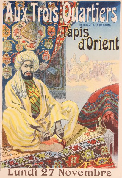 Oriental rugs at Aux Trois Quartiers - René Péan, 1895-1900 “Aux Trois Quartiers... Gazette Drouot