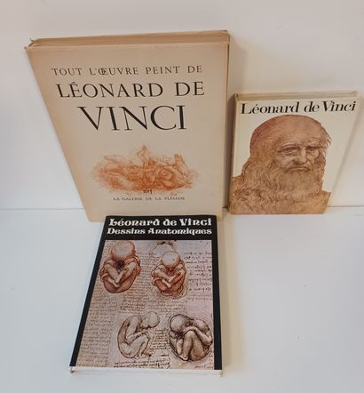  Lot comprenant :
- Léonard de Vinci , dessins anatomiques Ed Liber
- Léonard de... Gazette Drouot