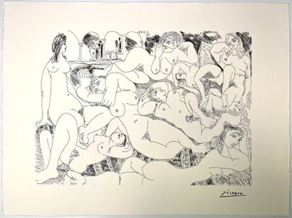 null After Pablo PICASSO
Composition - 21.8.68.55 
Lithograph on paper 
Mentioned...