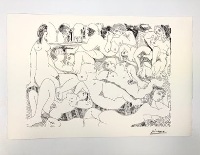 null After Pablo PICASSO 
Composition - 21.8.68.22
Lithograph on paper 
Mentioned...