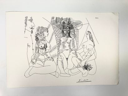 null After Pablo PICASSO 
Composition - 7.5.68.
Lithograph on paper 
Mentioned in...