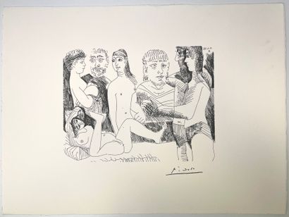 null After Pablo PICASSO 
Composition - 10.6.68.II
Lithograph on paper 
Mentioned...
