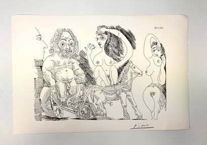 null After Pablo PICASSO 
Composition - 22.4.68.
Lithograph on paper 
Mentioned in...