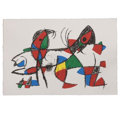 null After Joan MIRÓ 
Abstract compositions, 1975
Series of 11 lithographs in color...