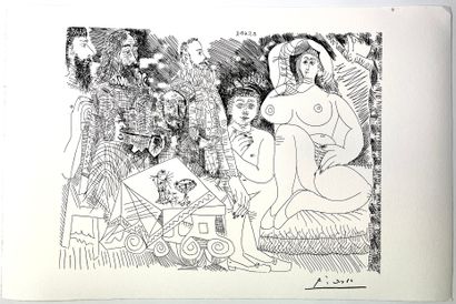 null After Pablo PICASSO 
Composition - 8.5.68.II 
Lithograph on paper 
Mentioned...