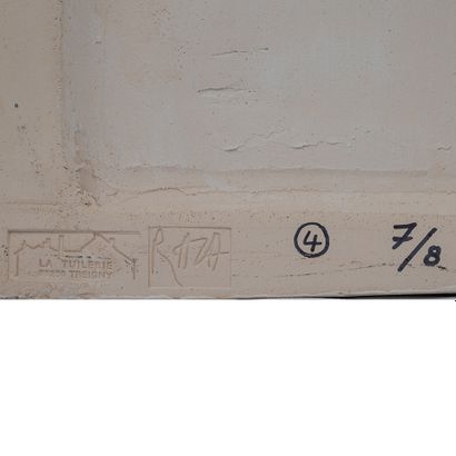 null SAYED HAIDER RAZA (1922 - 2016)
KUNDALINI, 2008
Glazed ceramic plaque
Signed...