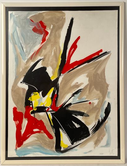Jean MIOTTE (1926-2016) 
Composition abstraite...