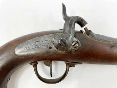 null Pistolet d’officier de gendarmerie modèle 1836, mise à feu à percussion, le...