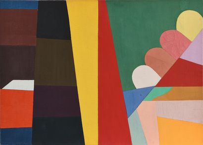 null Shirley JAFFE (1923-2016)
Composition abstraite, 1979
Huile sur toile 
Contresignée,...