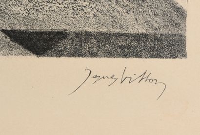 null Jacques VILLON (1875-1963)
L’aigle quittant Promethée, vers 1960
Lithographie...