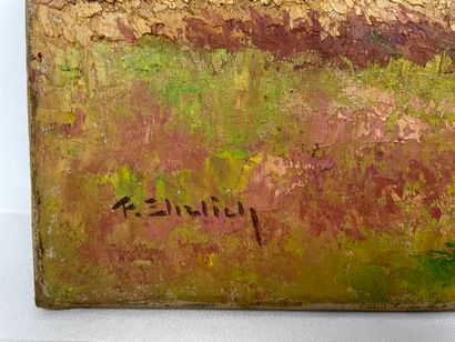 null F. EHRLICH (actif début XXème siècle)
Paysage champêtre
Huile sur toile signée...