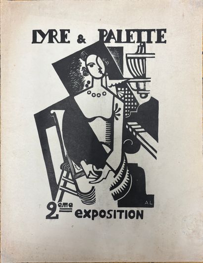 null André LHOTE (1885-1962) d'après
Lyre et palette 2eme exposition, 1917
Programme...