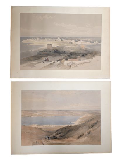 null David ROBERTS (1796-1864) d'après
Vues orientalistes dont "Sea of Galilea or...