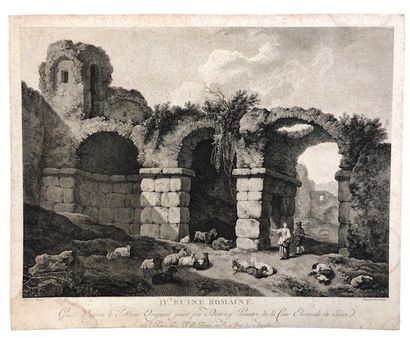 null R. DAUDET d'après DIETRICY (1712-1774)
IVe Ruine Romaine gravé d'après le Tableau...