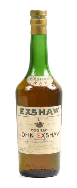 COGNAC JOHN EXSHAW 
Une bouteille de Cognac...