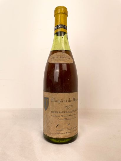 Une bouteille Hospices de Beaune Meursault-Genevrières...