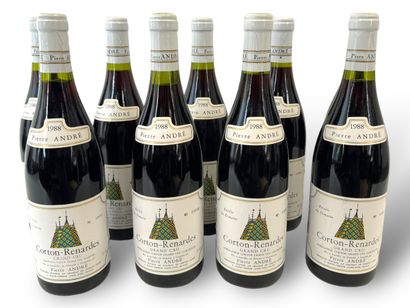 9 bouteilles, Corton Grand Cru ‘Les Renardes’,...