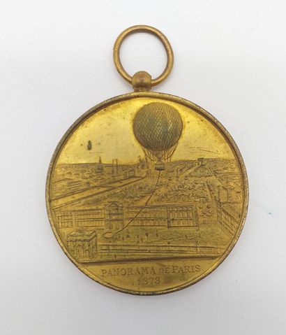 Médaille commémorative Médaille commémorative en bronze doré "souvenir de mon ascension...