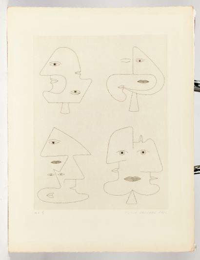 Victor BRAUNER. Codex d'un visage. Paris, Le Point cardinal, sans date [1962].