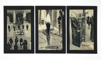Georges HUGNET. Sans titre. 1961. Georges HUGNET. Sans titre. 1961.
3 collages originaux...