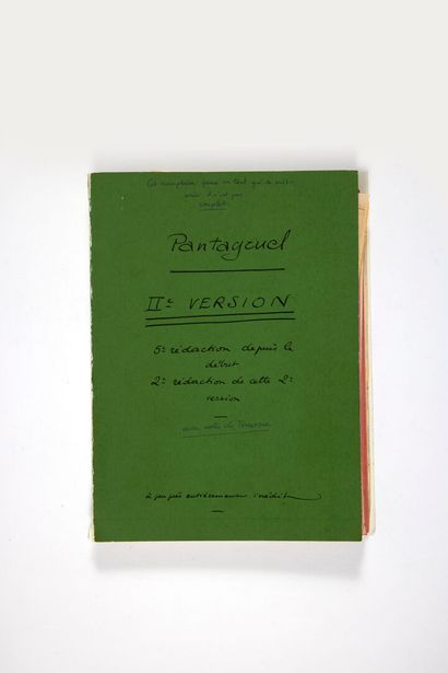 null Alfred JARRY, Eugène DEMOLDER & Claude TERRASSE. Pantagruel. Environ 1897-1911.
Ensemble...
