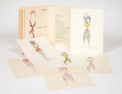 Annie LE BRUN. Annulaire de lune. Trois pointes sèches et six dessins originaux de Toyen. Paris, Éditions Maintenant, 1977.