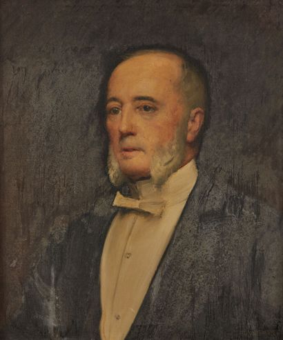 Joseph WENCKER (1848-1919) Joseph WENCKER (1848-1919)
Portrait of René Goblet
oil...