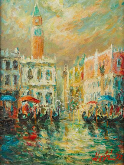 HOBI (1939-1998) HOBI (1939-1998)
View of the campanile 
With a view of Piazza San...