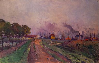 Henri HELIS (1872-1945) Henri HELIS (1872-1945)
Vers le port
Huile sur toile 

29...