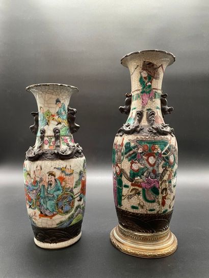 Deux vases en porcelaine de Nanking Two Nanking porcelain vases
China
Late 19th/early...