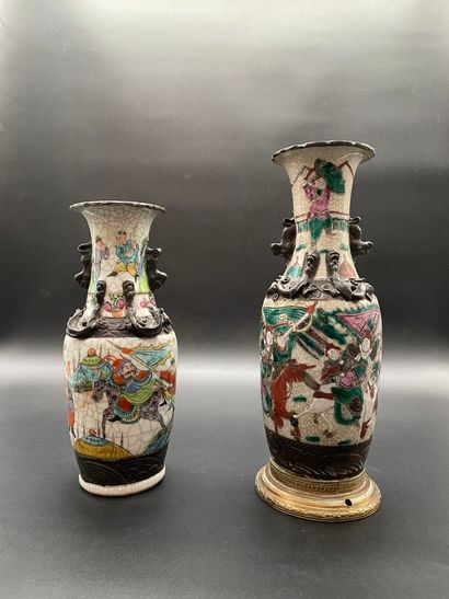 Deux vases en porcelaine de Nanking Two Nanking porcelain vases
China
Late 19th/early...