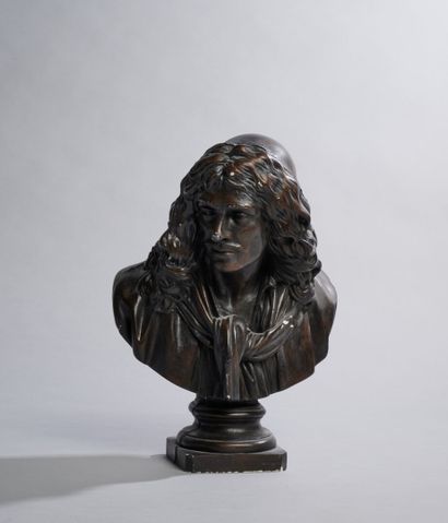 Buste de Molière (réduction) Atelier GUERRINI, d'après Jean-Antoine HOUDON (1741-1828)
Buste... Gazette Drouot