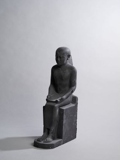 Imhotep assis Atelier de moulage des Musées Nationaux (1928-)
Imhotep assis
Plâtre... Gazette Drouot