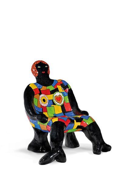 Niki de Saint Phalle (1930-2002) Clarice, 1982
Painted polyester armchair print,...