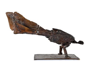 César (1921-1998) Feet on the wall, 1956/1979 Bronze print with brown patina, signed...
