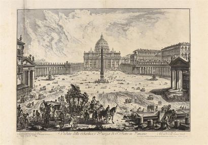 null Giovanni Battista PIRANESI (1720-1778) Veduta della Basilica et Piazza de S....