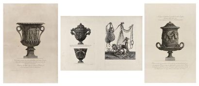 null Giovanni Battista PIRANESI (1720-1778) « Vase antique en marbre dans la galerie...