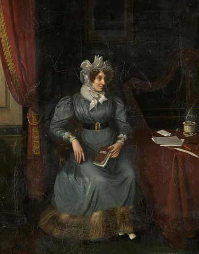 null École FRANÇAISE du XIXe siècle Portrait de Madame Francois Ennemond Auguste...