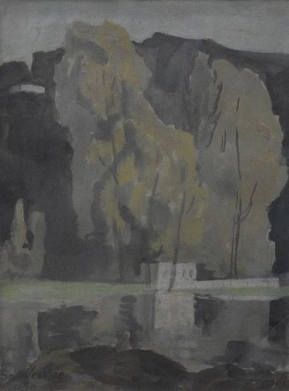 null Jean SOUVERBIE (1891-1981)
"La Seine à Marly"
Aquarelle, signée et datée 1930...