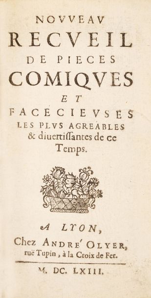 [BONTEMPS] Nouveau recueil de pièces comiques et facécieuses les plus agréables et...