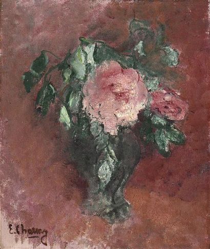 Emilie CHARMY (1878-1974) Vase de fleurs
Huile sur toile, signée en bas à gauche
H....