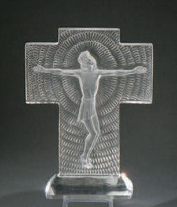 RENE LALIQUE (1860-1945) Christ, le modèle conçu le [19 décembre 1935], non continué...